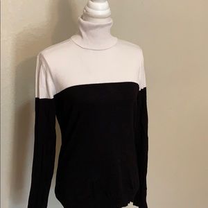 Calvin Klein color block Turtleneck